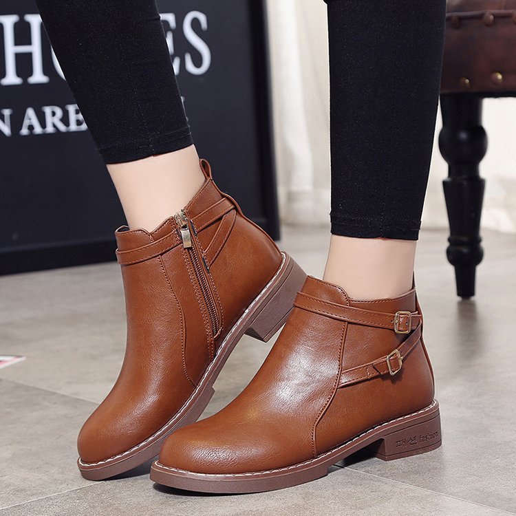 Bottines Chic Urbain en Cuir
