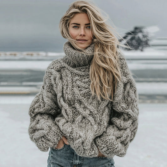 Pull Col Roulé Chunky