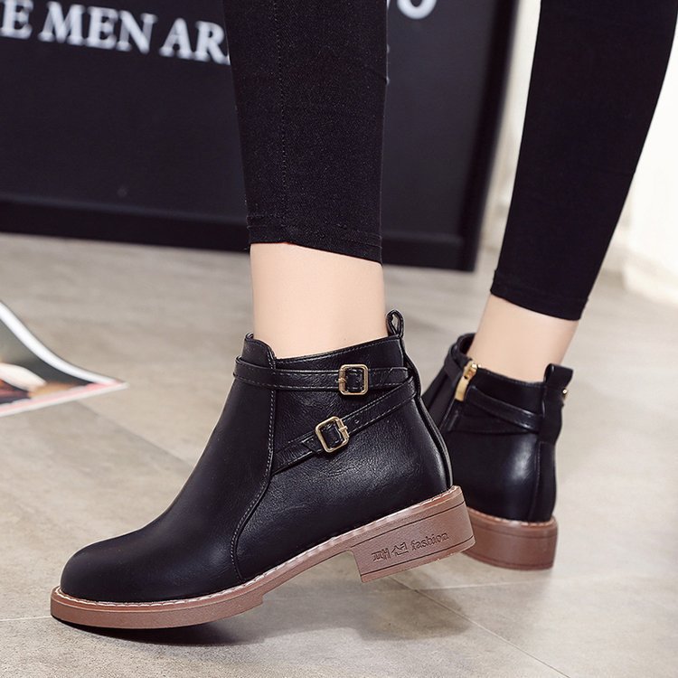 Bottines Chic Urbain en Cuir